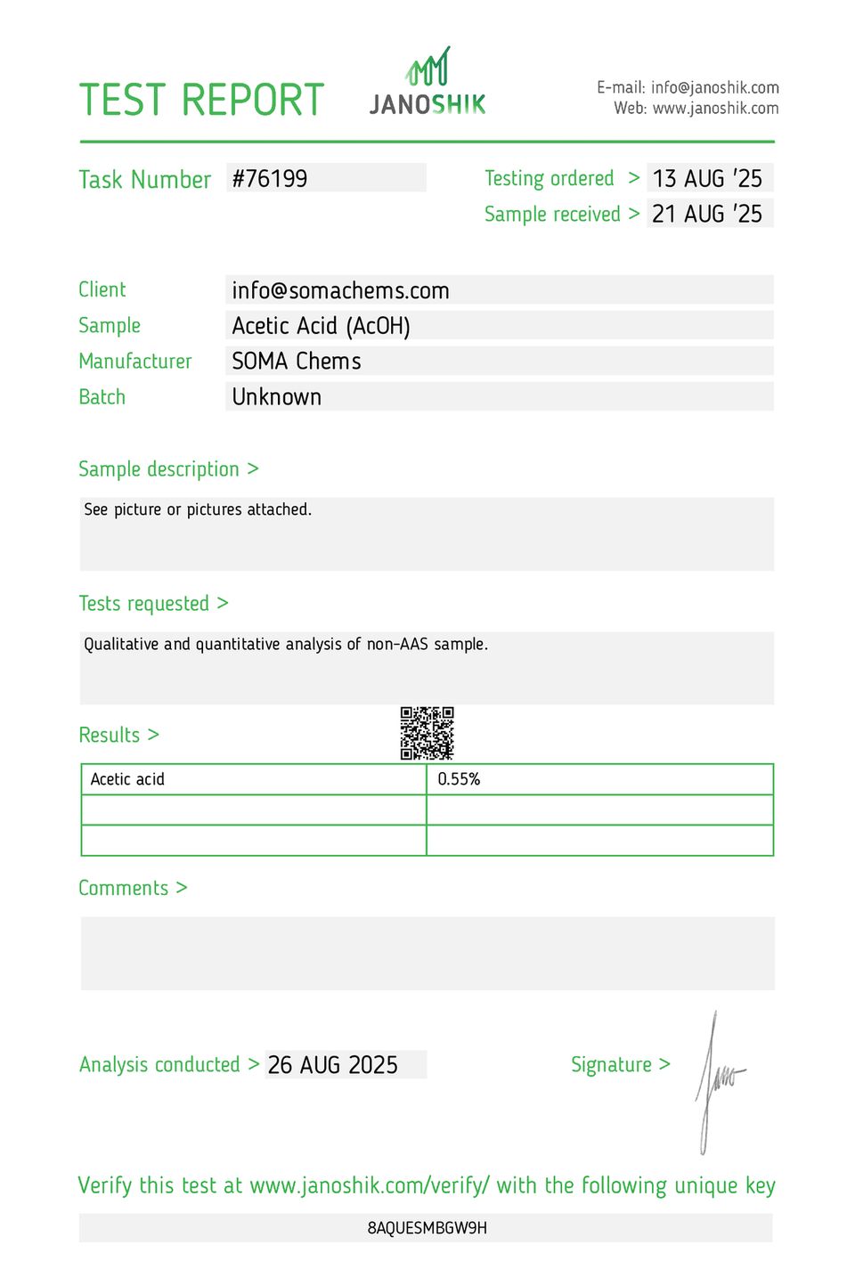 ACETIC ACID (0.6%)